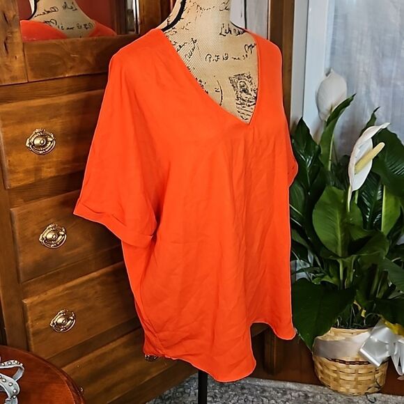 Truth Red Orange Top size Large - Picture 3 of 10